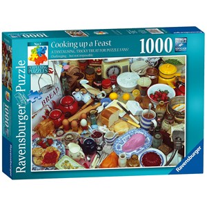 Ravensburger (19583) - "Cooking up a Feast" - 1000 pieces puzzle