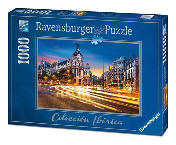 Ravensburger (19618) - "Gran Vía, Madrid" - 1000 pieces puzzle