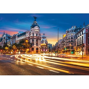 Ravensburger (19618) - "Gran Vía, Madrid" - 1000 pieces puzzle