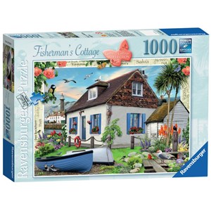 Ravensburger (19219) - "Fisherman's Cottage" - 1000 pieces puzzle