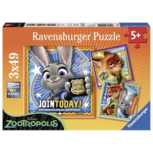 Ravensburger (09404) - "Zootropolis" - 49 pieces puzzle