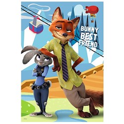 Trefl (16293) - "Zootopia" - 100 pieces puzzle
