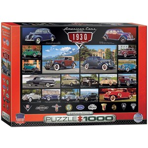 Eurographics (6000-0674) - "American Cars of the 1930's" - 1000 pieces puzzle