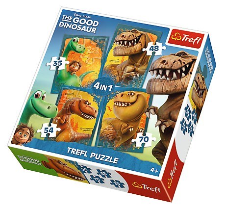 Trefl (34250) - "The Good Dinosaur" - 35 48 54 70 pieces puzzle