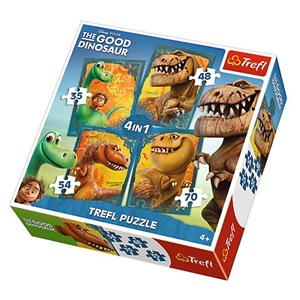 Trefl (34250) - "The Good Dinosaur" - 35 48 54 70 pieces puzzle