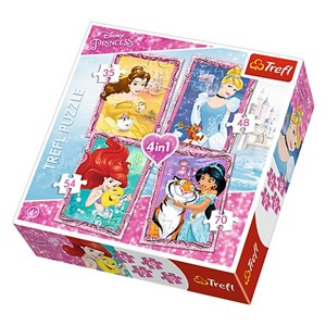 Trefl (34256) - "Disney Princess" - 35 48 54 70 pieces puzzle