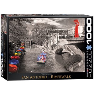 Eurographics (6000-0664) - "San Antonio River Walk" - 1000 pieces puzzle