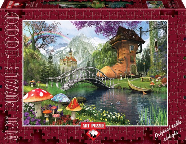 Art Puzzle (4467) - Dominic Davison: "The Old Shoe House" - 1000 pieces puzzle
