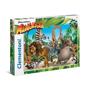Clementoni (27941) - "Madagascar" - 104 pieces puzzle