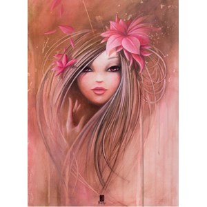 Grafika Kids (00722) - Misstigri: "Sweet Pinky Girl" - 300 pieces puzzle