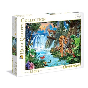 Clementoni (31636) - "Tiger Family" - 1500 pieces puzzle