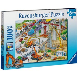 Ravensburger (10896) - "Huge Building Site" - 100 pieces puzzle