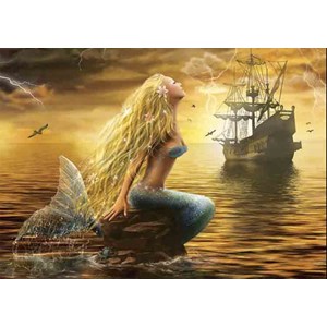 Gold Puzzle (61406) - "Mermaid" - 1000 pieces puzzle