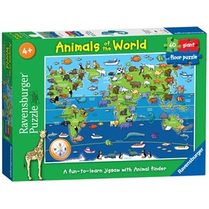 Ravensburger (07072) - "Animals of the World" - 60 pieces puzzle