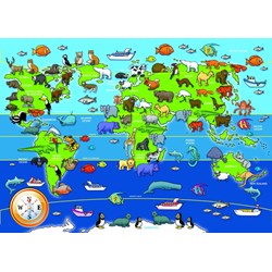 Ravensburger (07072) - "Animals of the World" - 60 pieces puzzle