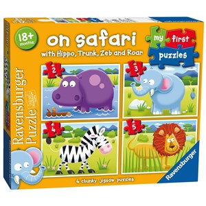 Ravensburger (07301) - "On Safari" - 2 3 4 5 pieces puzzle