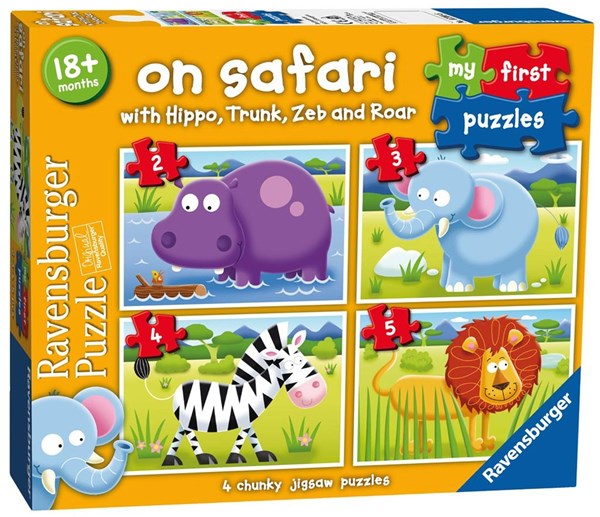 Ravensburger (07301) - "On Safari" - 2 3 4 5 pieces puzzle