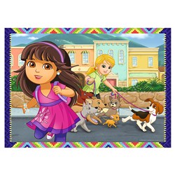 Trefl (34265) - "Dora" - 35 48 54 70 pieces puzzle