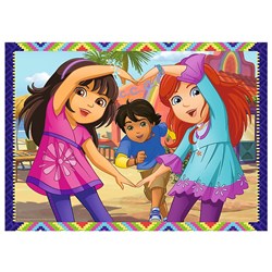 Trefl (34265) - "Dora" - 35 48 54 70 pieces puzzle