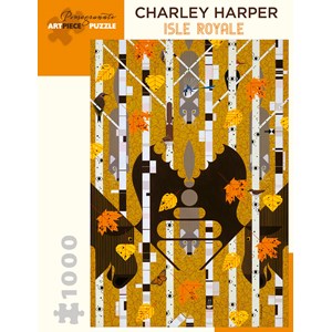 Pomegranate (AA982) - Charley Harper: "Isle Royale" - 1000 pieces puzzle