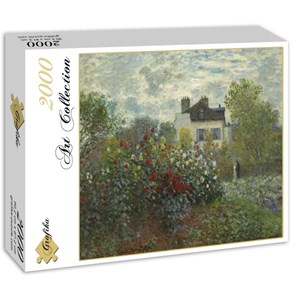 Grafika (01542) - Claude Monet: "The Artist's Garden in Argenteuil, 1873" - 2000 pieces puzzle