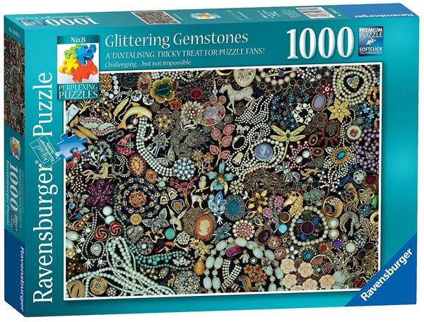 Ravensburger (19655) - "Glittering Gemstones" - 1000 pieces puzzle