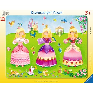 Ravensburger (06063) - "3 Pretty Princesses" - 15 pieces puzzle