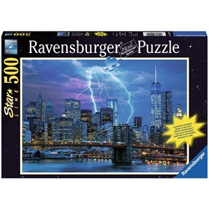 Ravensburger (14909) - "Lightning over New York" - 500 pieces puzzle