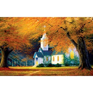 SunsOut (48560) - Charles White: "Church in the Glen" - 550 pieces puzzle