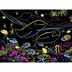 Ravensburger (13667) - "Luminous Coral Reef" - 100 pieces puzzle