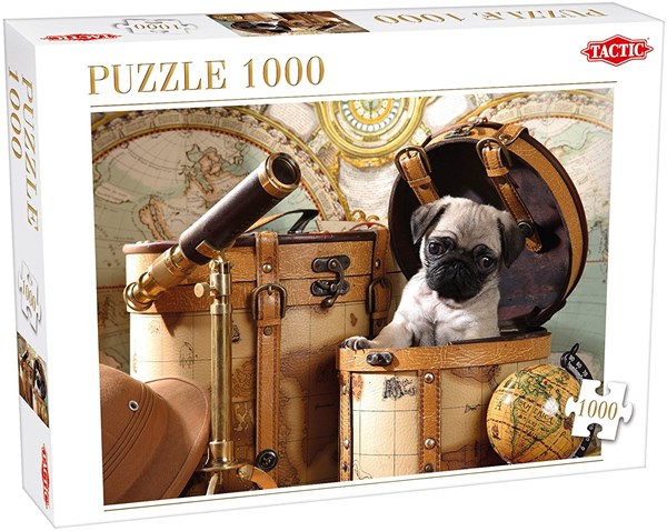 Tactic (53862) - "Pets Pug Puppy" - 1000 pieces puzzle