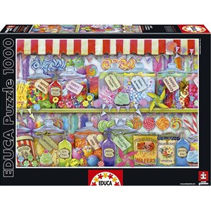 Educa (16291) - Aimee Stewart: "Candy Shop" - 1000 pieces puzzle