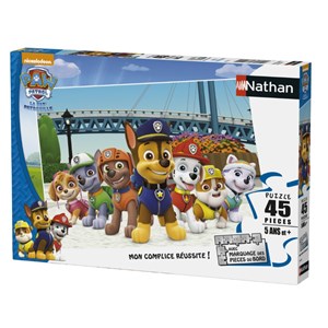 Nathan (86463) - "Paw Patrol" - 45 pieces puzzle