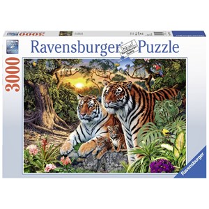 Ravensburger (17072) - "Hidden Tigers" - 3000 pieces puzzle