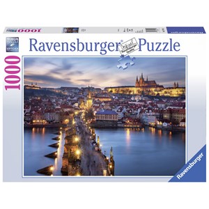 Ravensburger (19740) - "Prague by Night" - 1000 pieces puzzle