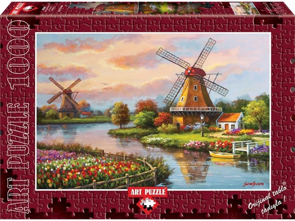 Art Puzzle (4354) - "Windmills" - 1000 pieces puzzle
