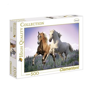 Clementoni (30287) - "Free Horses" - 500 pieces puzzle