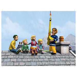 King International (05642) - "Fireman Sam" - 12 24 35 50 pieces puzzle