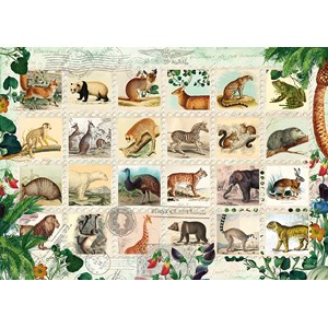 Schmidt Spiele (58285) - "Animal Stamps" - 1000 pieces puzzle