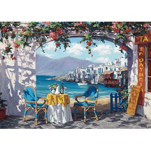 Schmidt Spiele (59396) - Sam Park: "Rendez-vous at Mykonos" - 1000 pieces puzzle