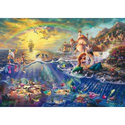 Schmidt Spiele (59479) - Thomas Kinkade: "The Little Mermaid" - 1000 pieces puzzle