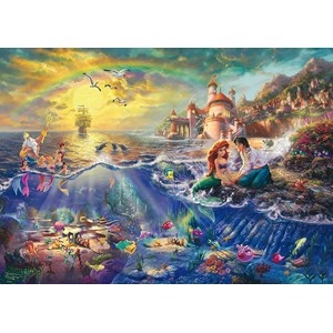 Schmidt Spiele (59479) - Thomas Kinkade: "The Little Mermaid" - 1000 pieces puzzle