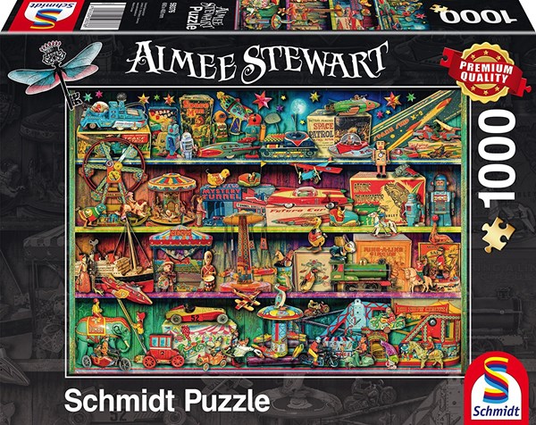 Schmidt Spiele (59376) - Aimee Stewart: "Wonderful World of Toys" - 1000 pieces puzzle