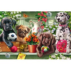 Schmidt Spiele (56198) - "Playful Dog" - 200 pieces puzzle