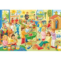 Schmidt Spiele (56201) - "A Day in the Children's Garden" - 24 pieces puzzle