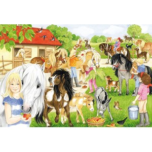Schmidt Spiele (56205) - "On the Pony Yard" - 60 pieces puzzle
