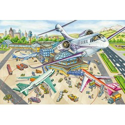 Schmidt Spiele (56206) - "One Day at the Airport" - 100 pieces puzzle