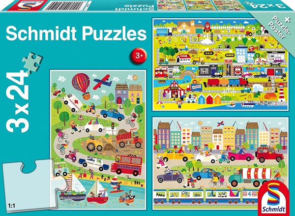 Schmidt Spiele (56219) - "World of Vehicles" - 24 pieces puzzle