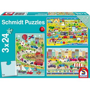 Schmidt Spiele (56219) - "World of Vehicles" - 24 pieces puzzle