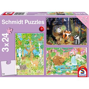 Schmidt Spiele (56220) - "Animals of the Forest" - 24 pieces puzzle